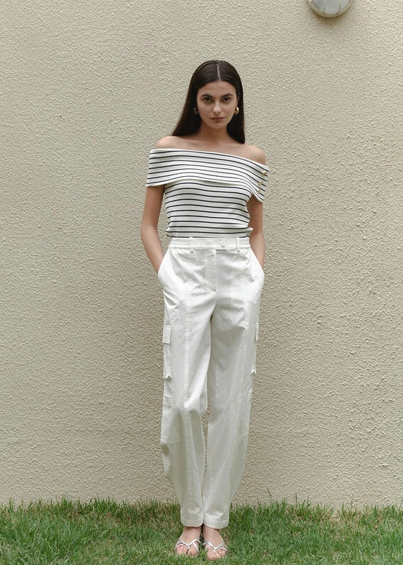 ELBORN | Monty Cargo Pants (Soft White)