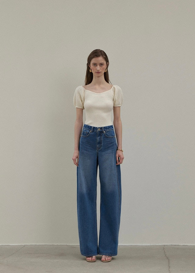 ELBORN | Thor Side Denim Pants (Blue)