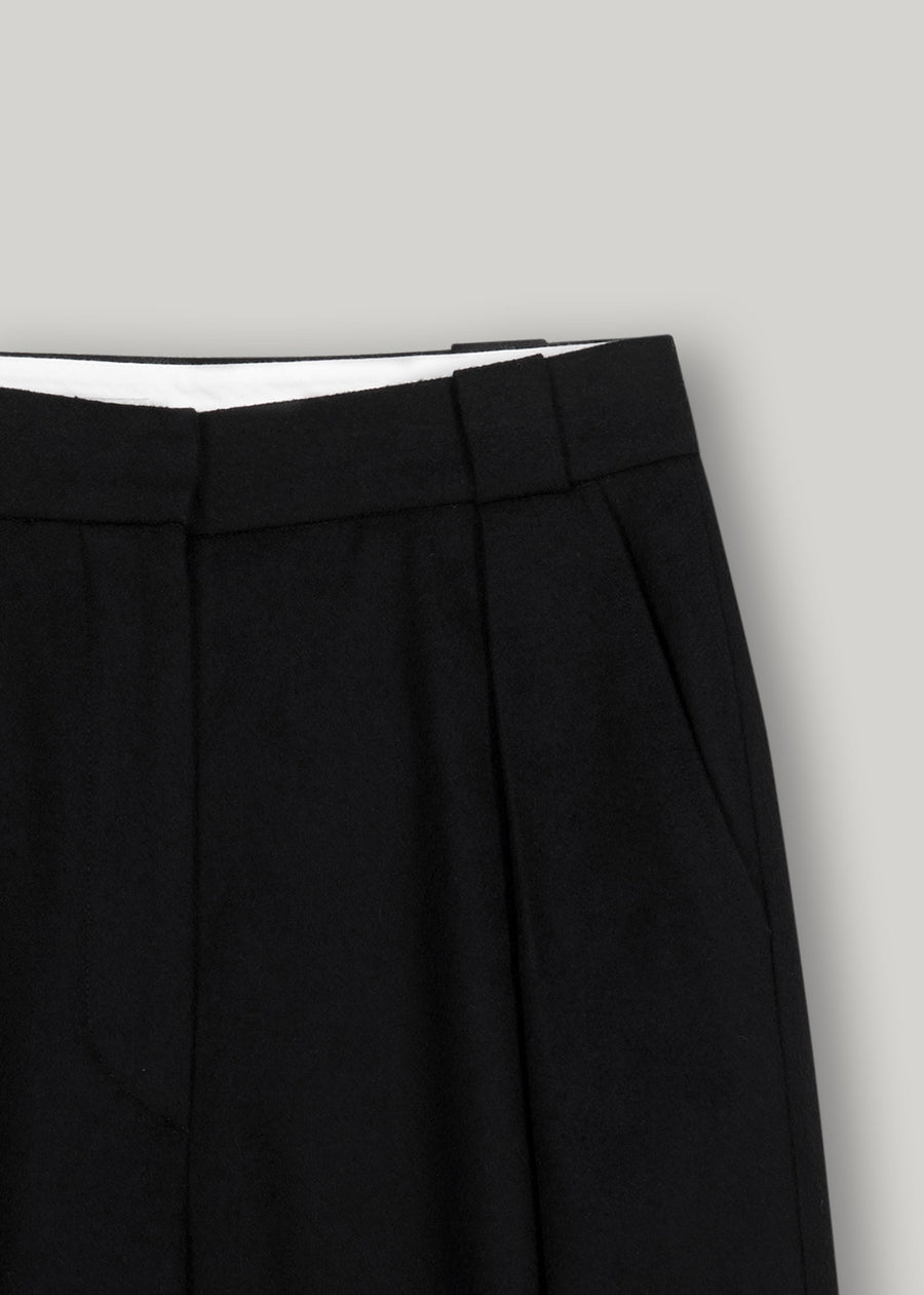 ELBORN | [LIMITED] Dearnley Wide Slacks (Black)