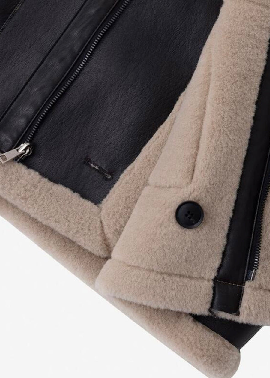 [PRE-ORDER] LEHA | Rosewood Reversible Shearling Jacket (Brown)