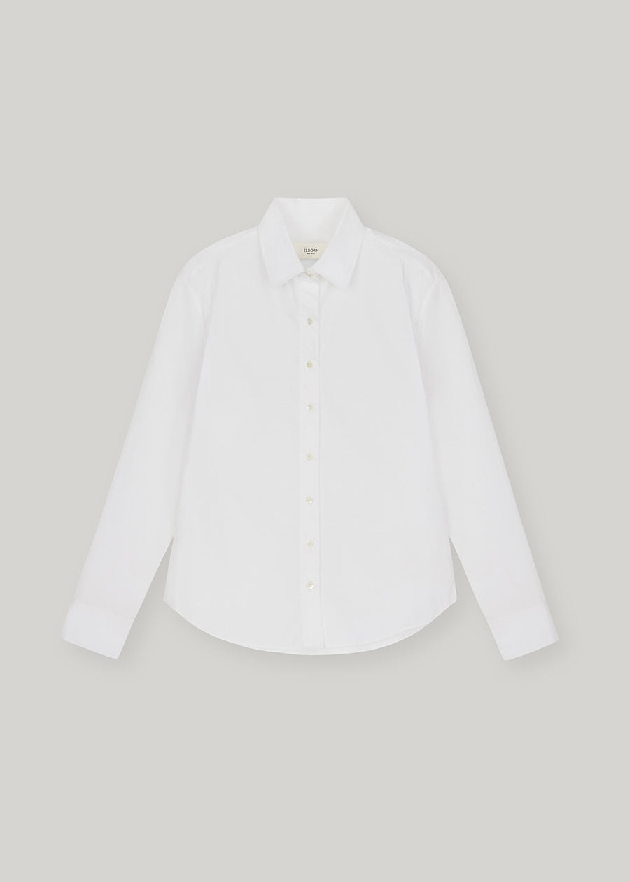 Elborn | Henri Cotton Silk Shirt (White)