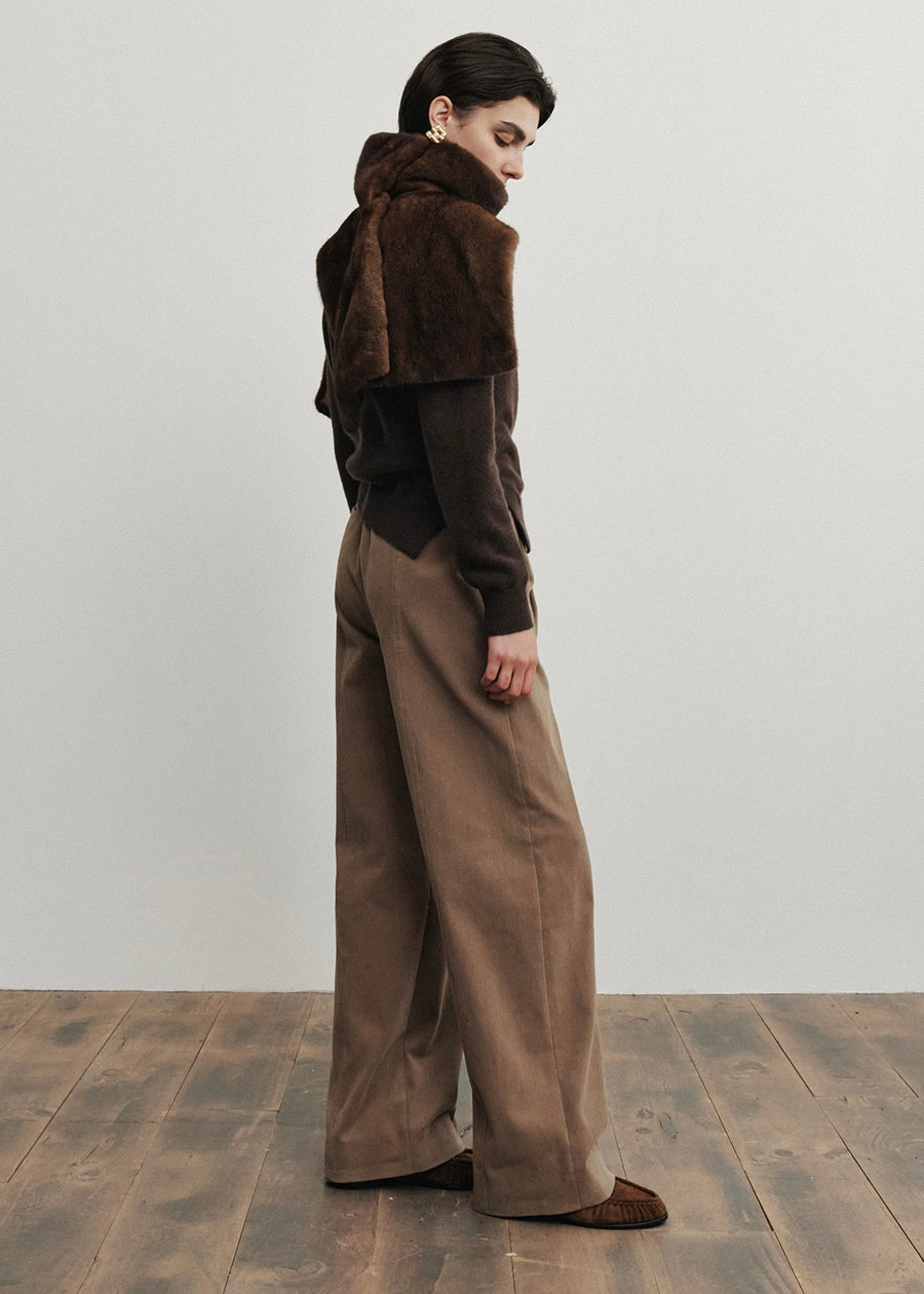 ELBORN | [Earlybird 10%] Rochelle Mink Fur Vest (Brown) Expected ship to 12/12/2025