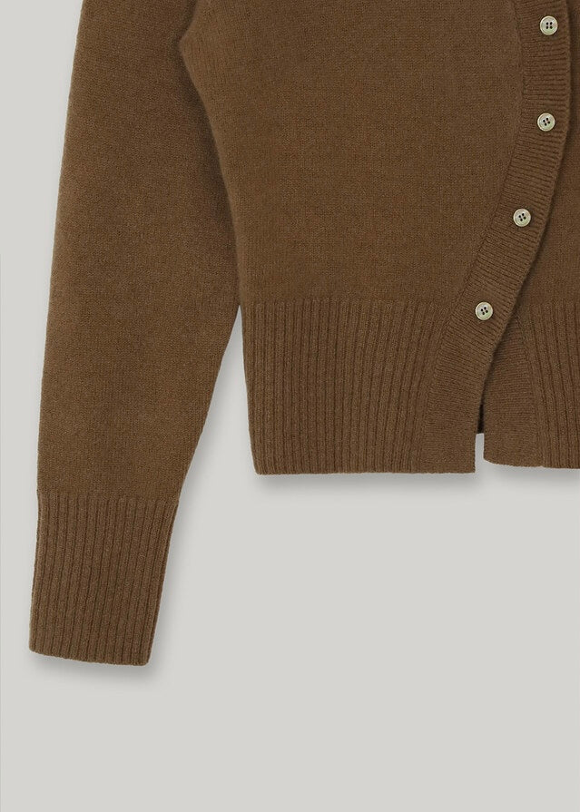 ELBORN | Mia Unbalanced Cardigan (Caramel)