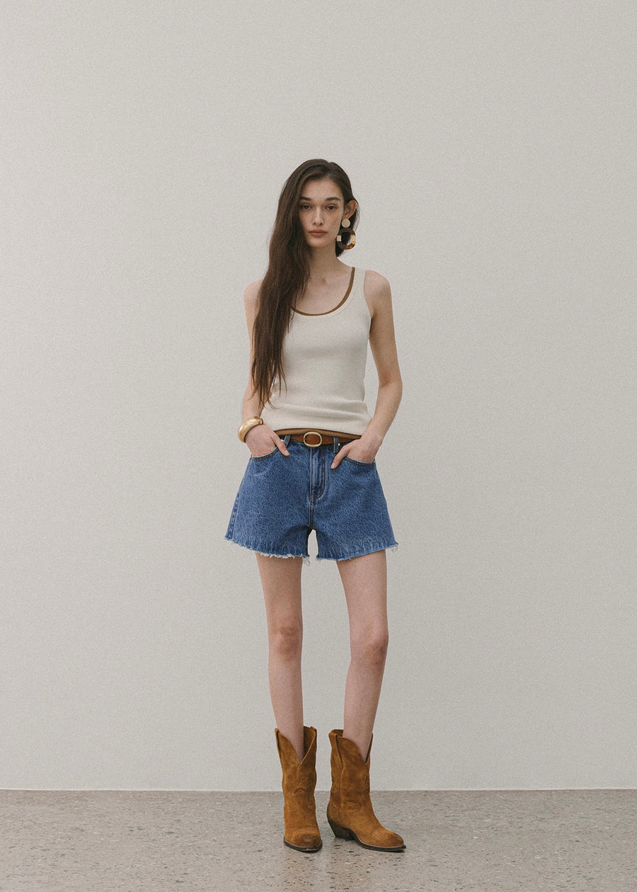 ELBORN | Tobin Classic Denim Shorts (Blue)
