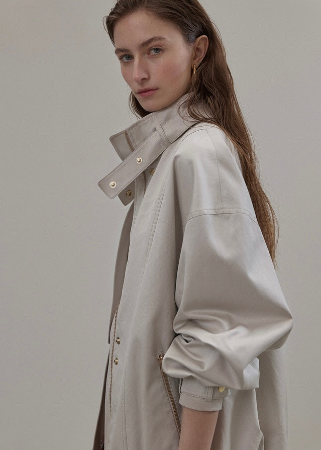 ELBORN | Rex Cotton Safari Jacket (Stone Beige)