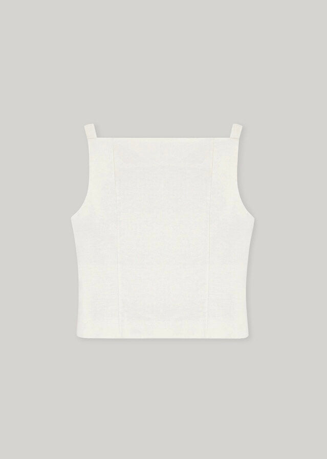ELBORN | Marie Button Vest (Pearl)