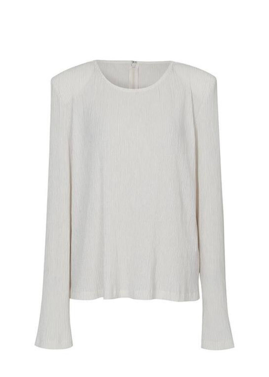 LEHA | Paige Power Shoulder Pleats Top (2 Colors)