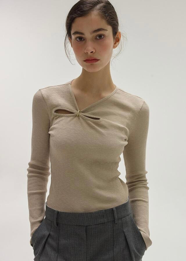 ELBORN | Pose Ring T-shirt (Stone Beige)