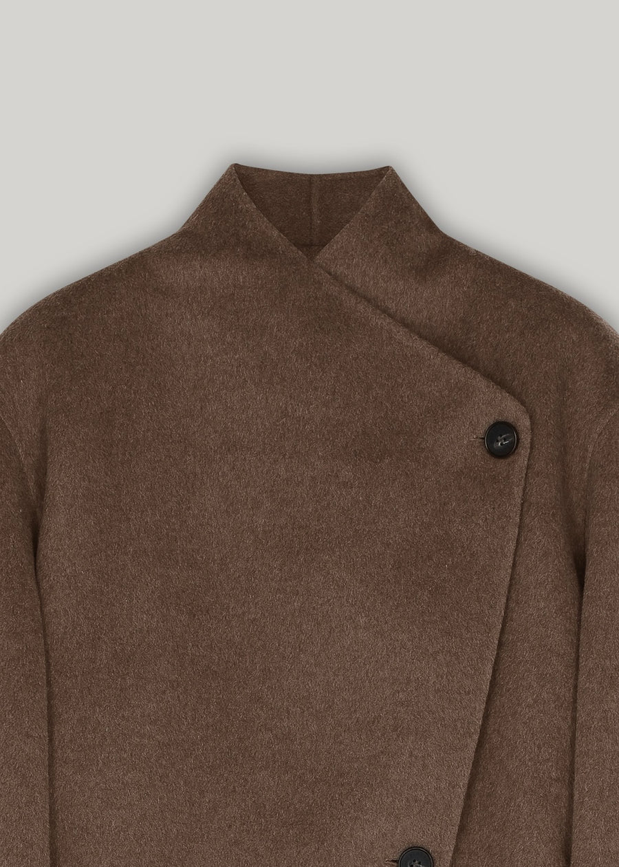 ELBORN | Tate Cashmere Hand-made Coat(Mocha)