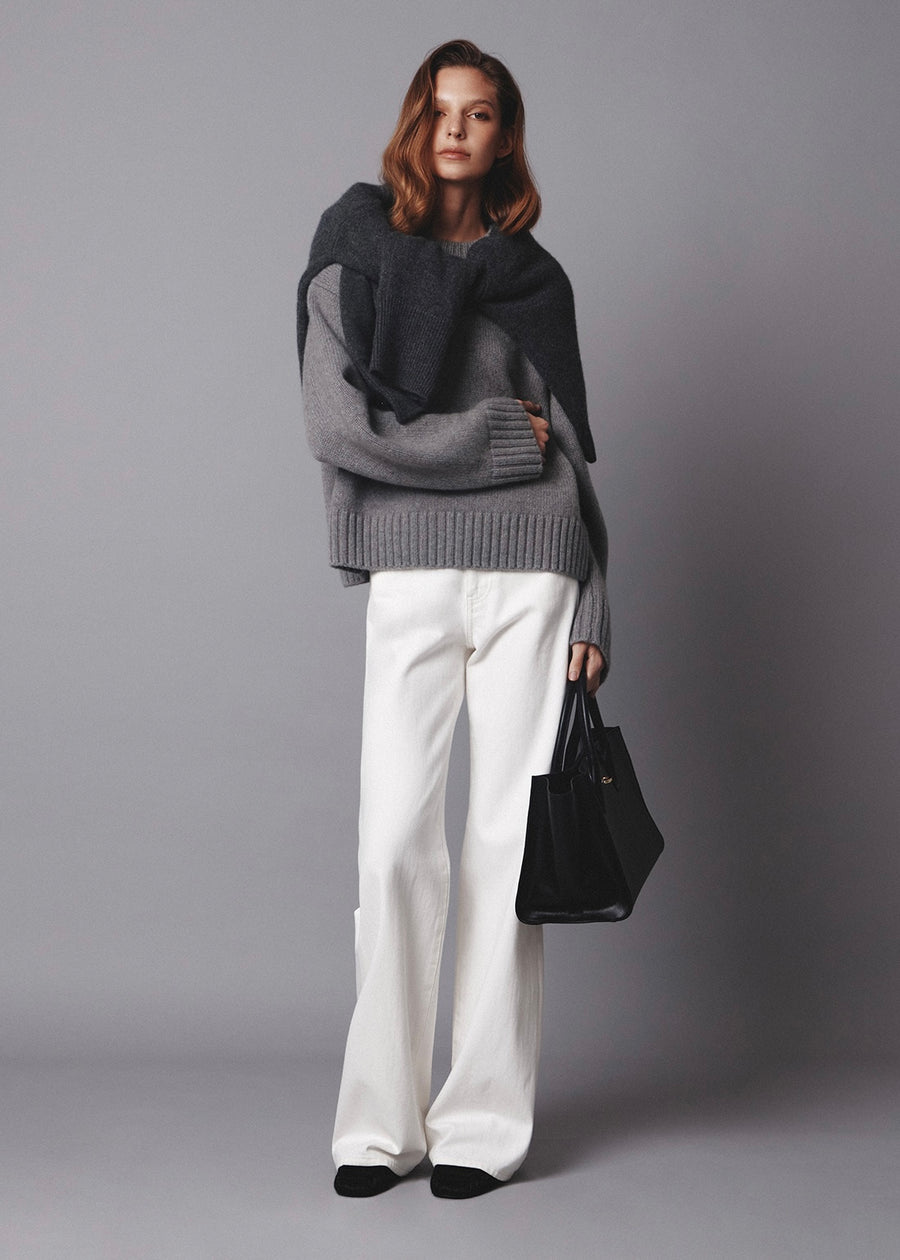 ELBORN | Leah Slim Wide Jeans (Ivory) Expected ship to 11/21/2025