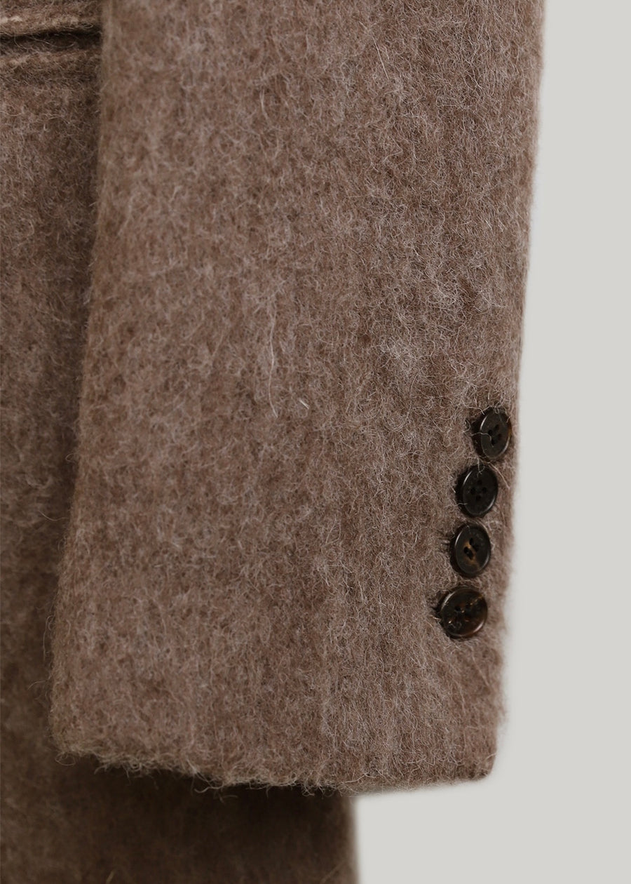 ELBORN | Auden Alpaca Half Coat (Mocha)