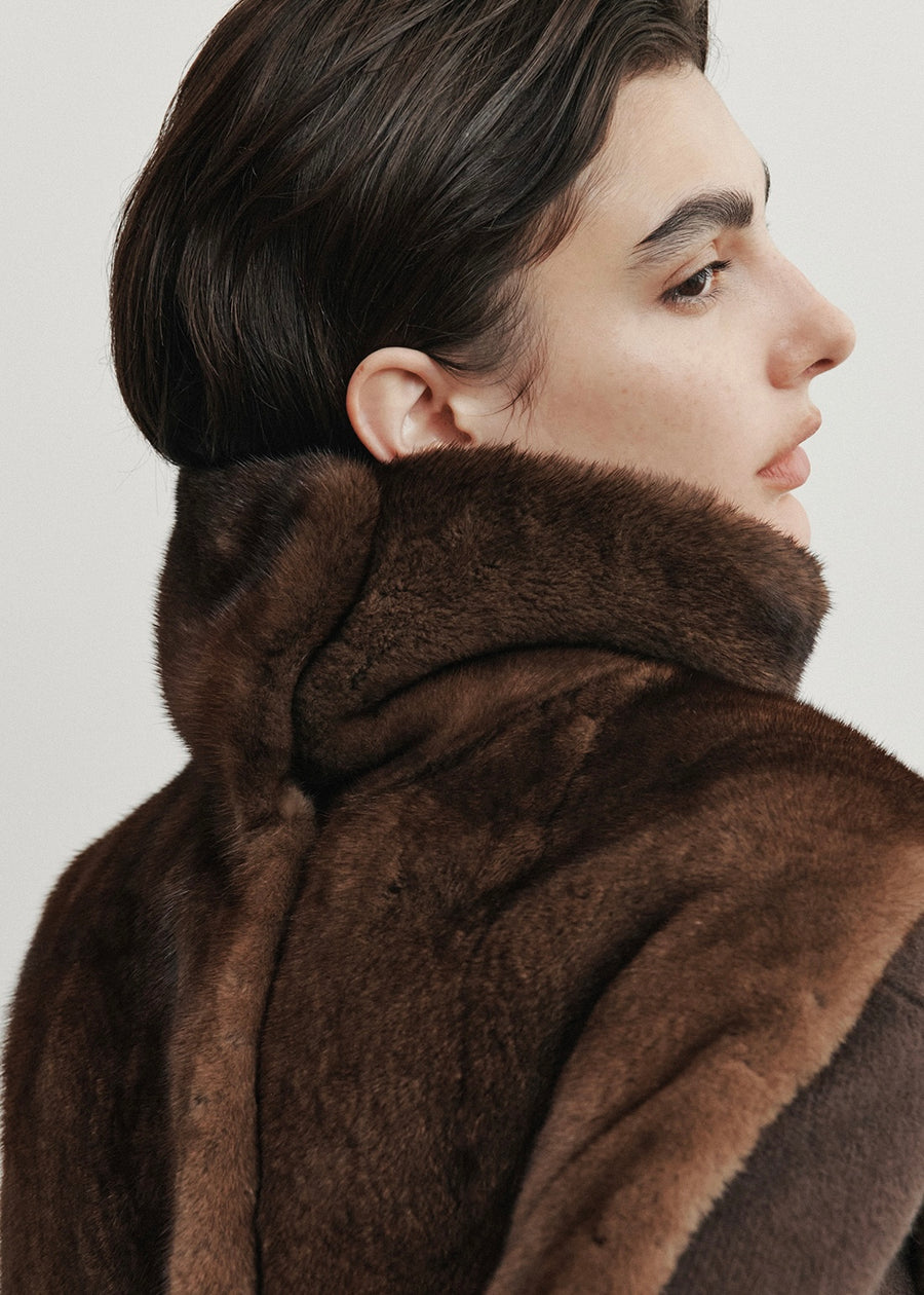 ELBORN | [Earlybird 10%] Rochelle Mink Fur Vest (Brown) Expected ship to 12/12/2025