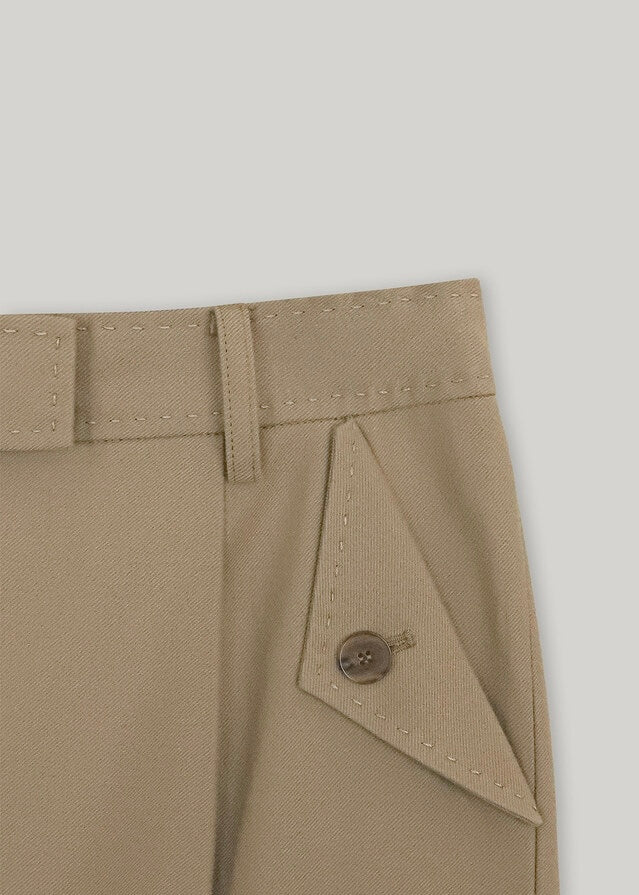 [2ND] ELBORN | Troy Wide Wool Pants (Camel)