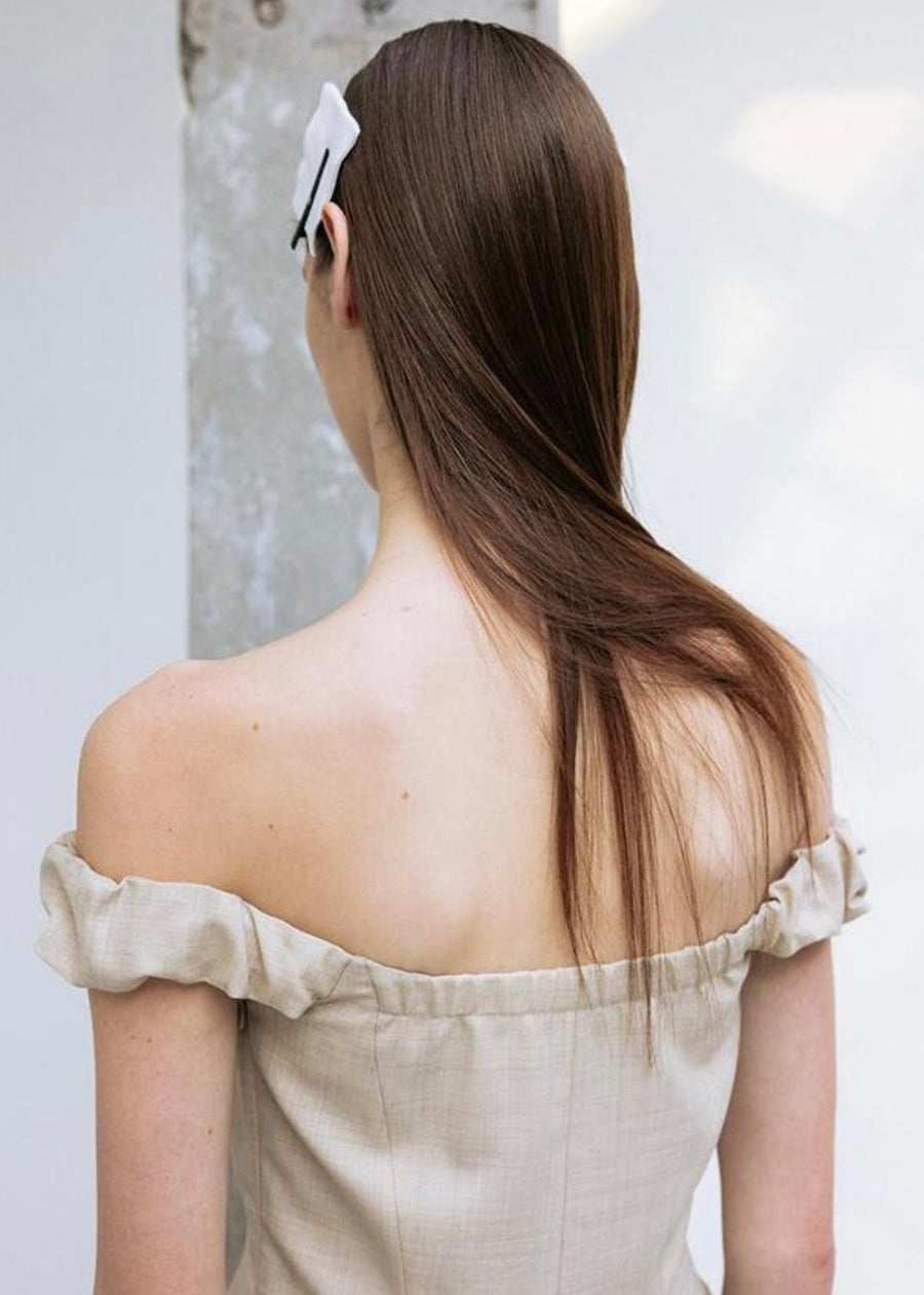 LEHA | Krysia Off Shoulder Top (Oatmeal)