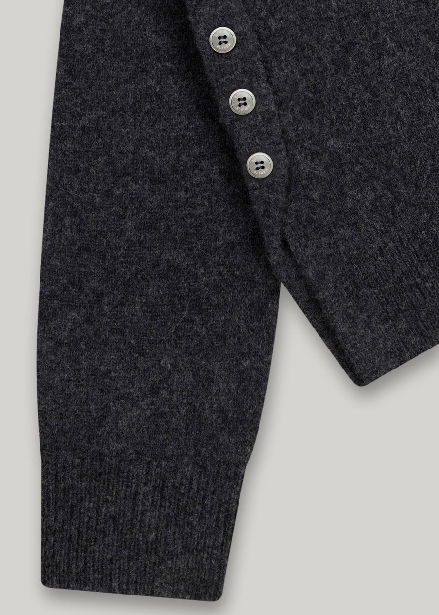 ELBORN | Aube Muffler Wool Knit Set-up (Charcoal)