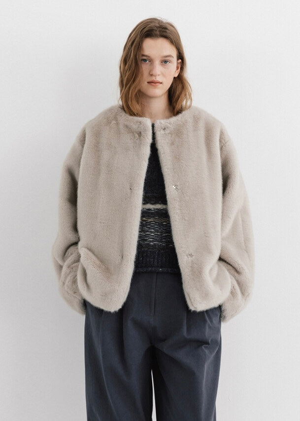 MOIA | 2Way Fur Coat (Still Gray) Expected ship to 12/12/2025
