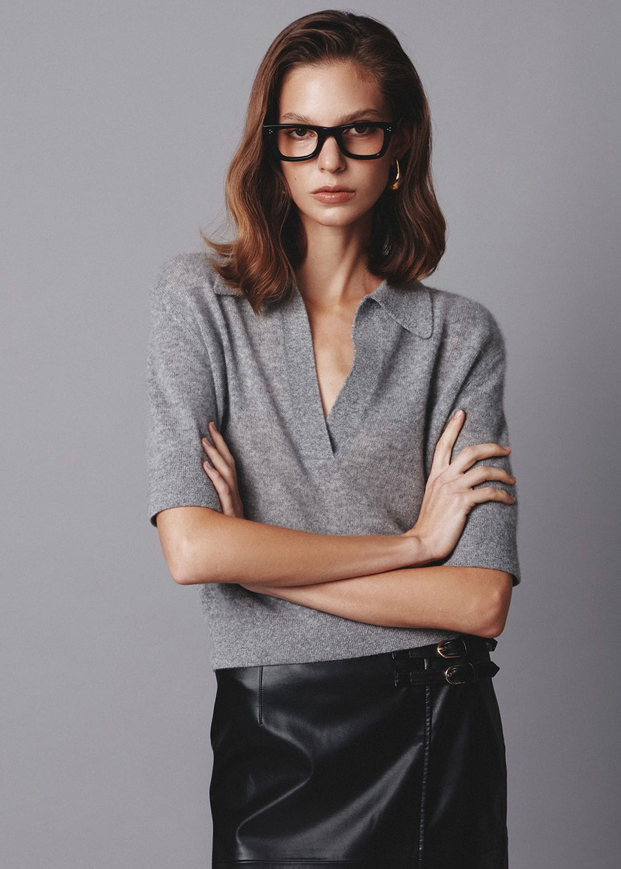 Pre-Order ELBORN | Lavina Vegan leather Skirt (Black)