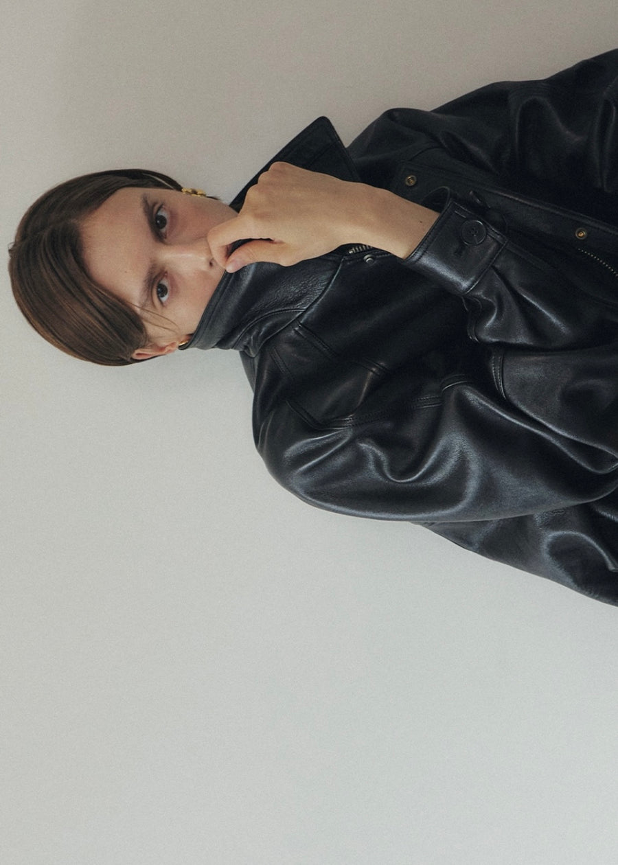 2ND ELBORN | Lumen Leather Jacket (Black) Expected ship to 09/12/2025
