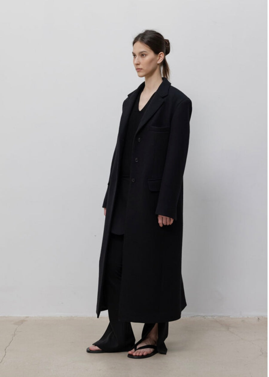LEHA |  Adena Single Breast Coat (Black)