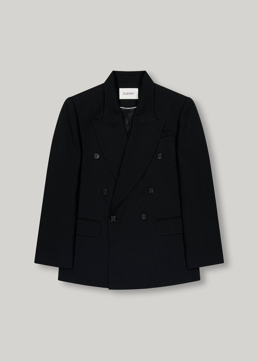 [PRE-ORDER] ELBORN | Eden Wool Double Jacket (Black) Expected ship to 10/10/2025