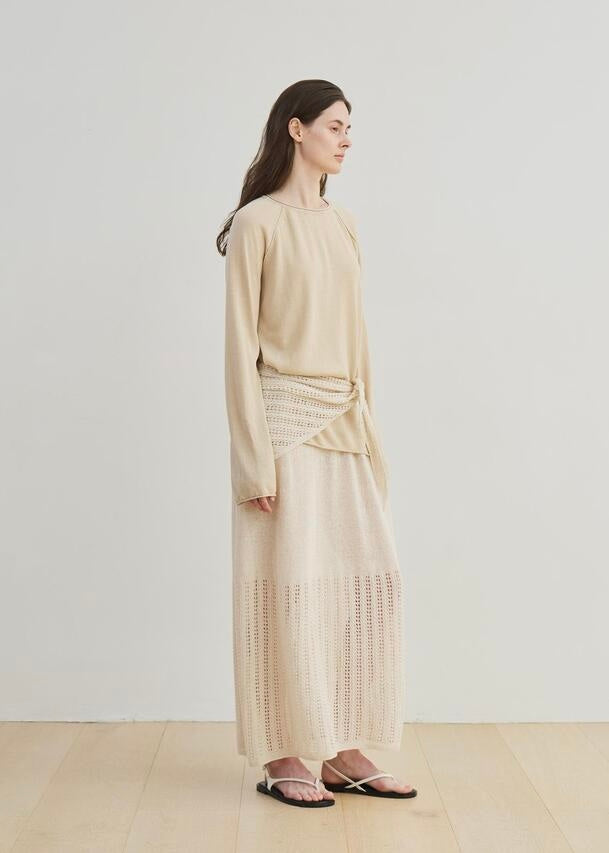 MOIA | paper yarn knit (beige)