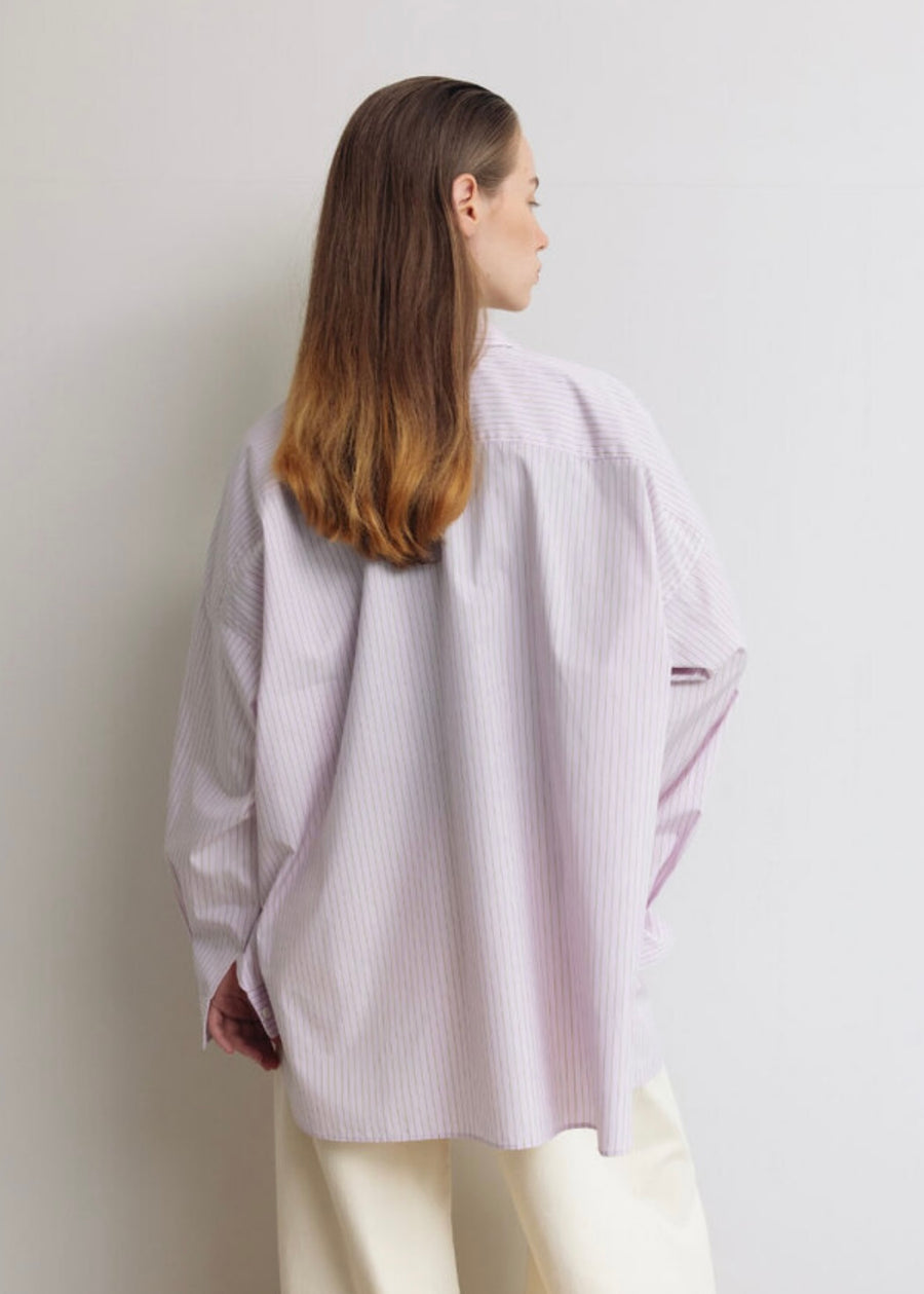 LEHA |  Cloit Oversized Shirts (Pink khaki)