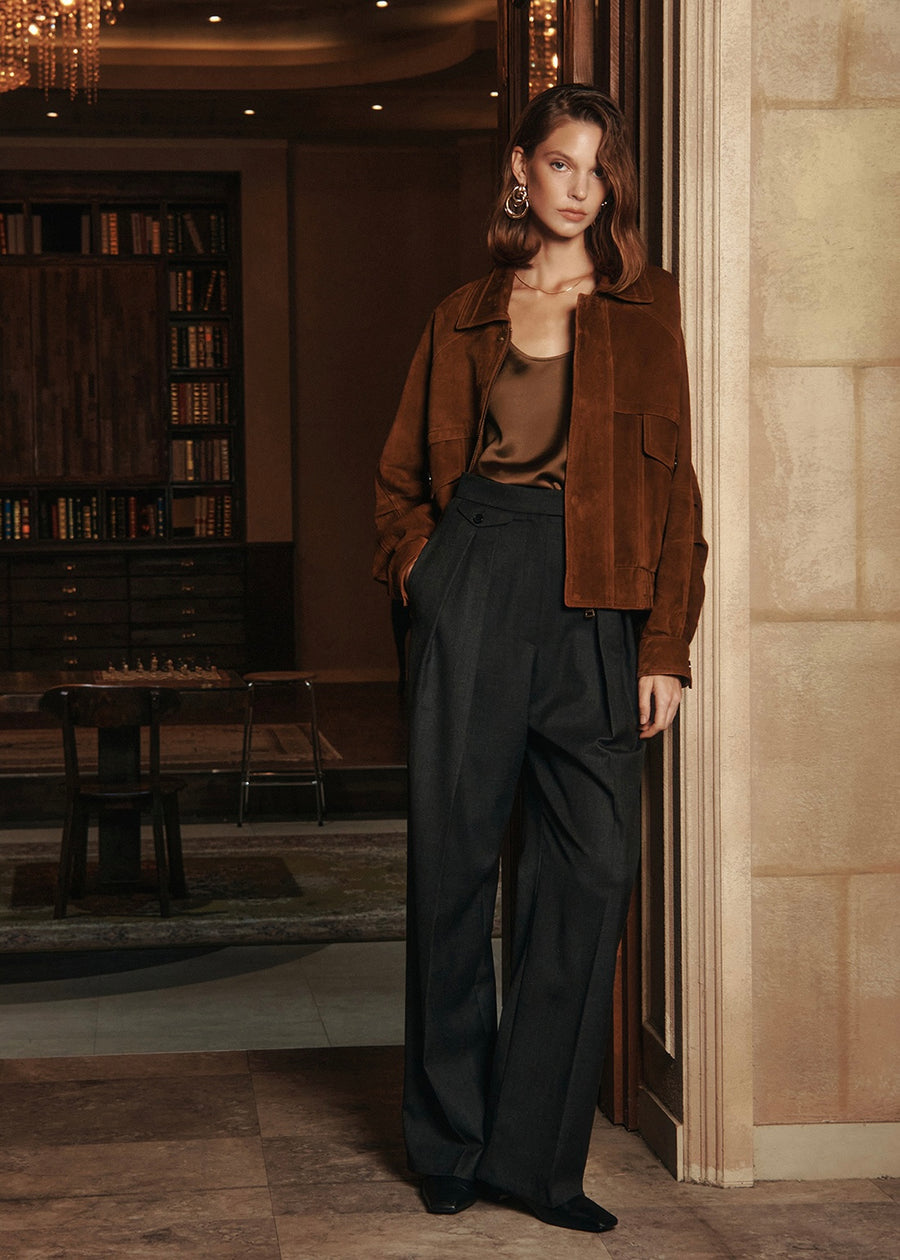 ELBORN | Lumen Suede Jacket (Brown)