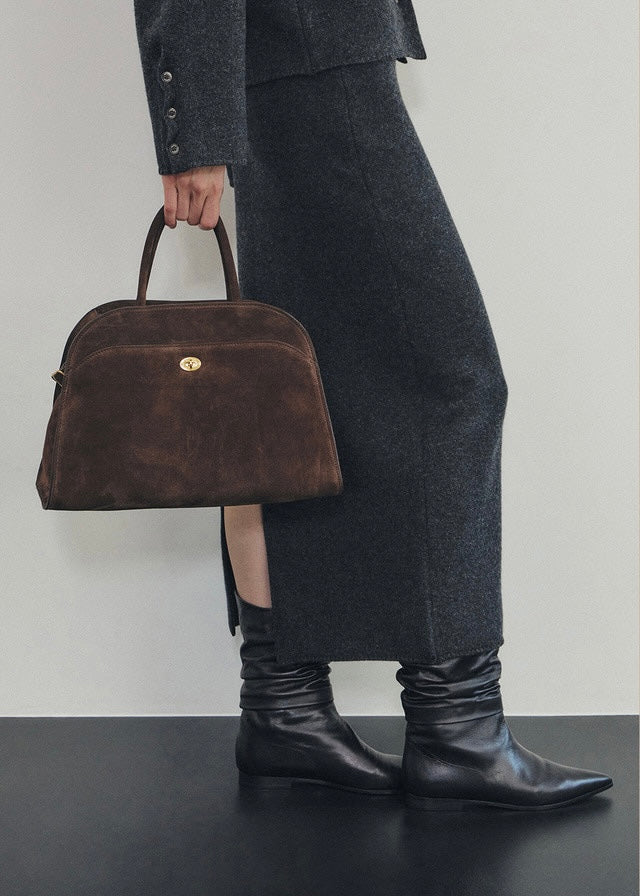 ELBORN | Elyra Wool Knit Skirt (Charcoal)