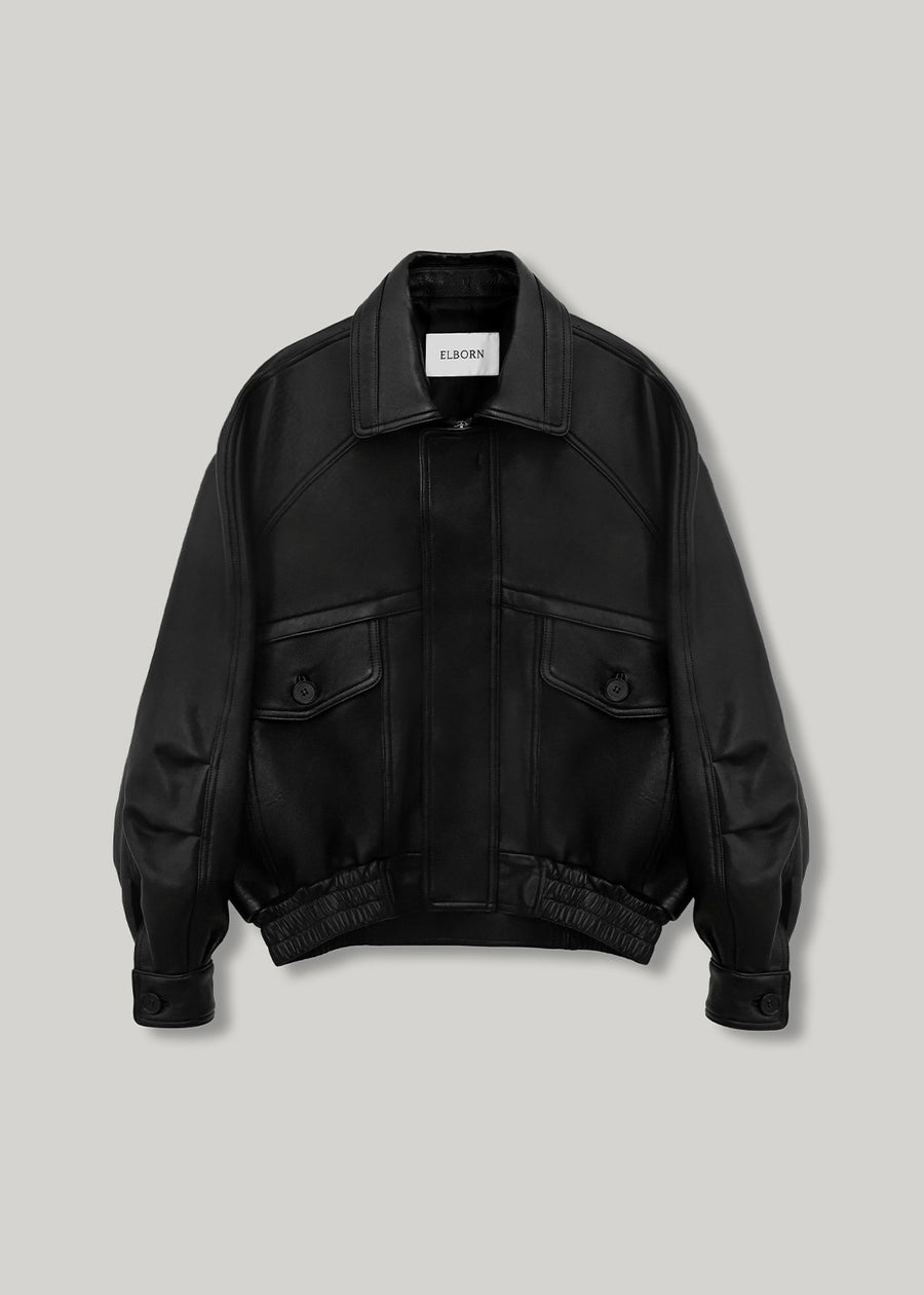 2ND ELBORN | Lumen Leather Jacket (Black) Expected ship to 09/12/2025
