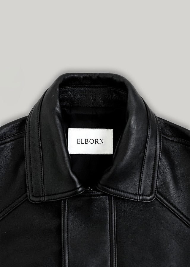 2ND ELBORN | Lumen Leather Jacket (Black) Expected ship to 09/12/2025