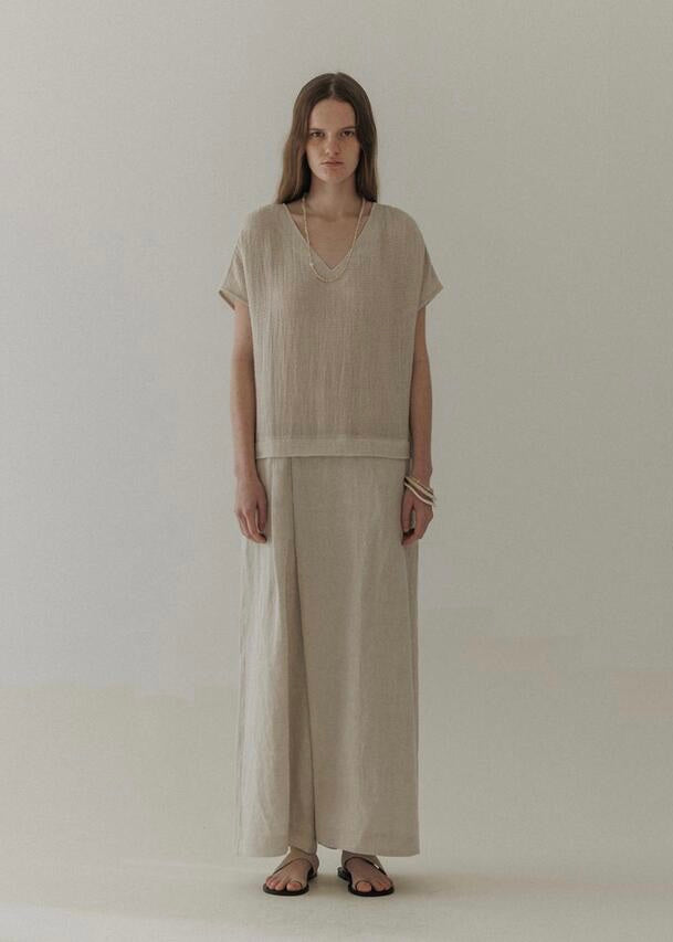 Moia wrap jumpsuit (natural)