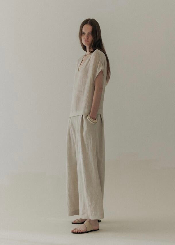 Moia wrap jumpsuit (natural)