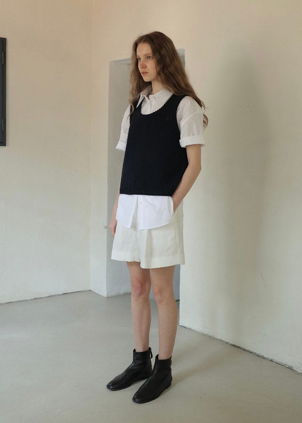 Open Vest (Navy)
