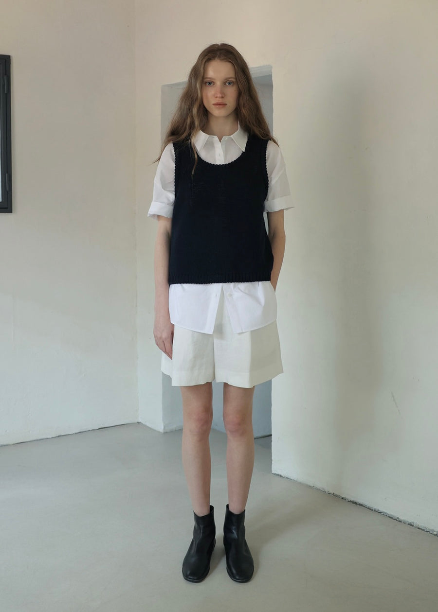 Open Vest (Navy)