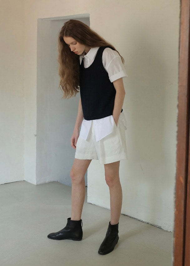 Open Vest (Navy)