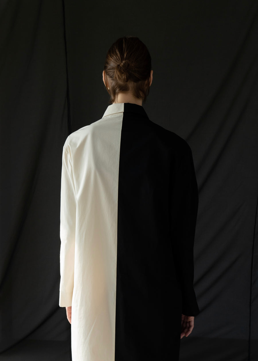 Color-block Shirts Dress