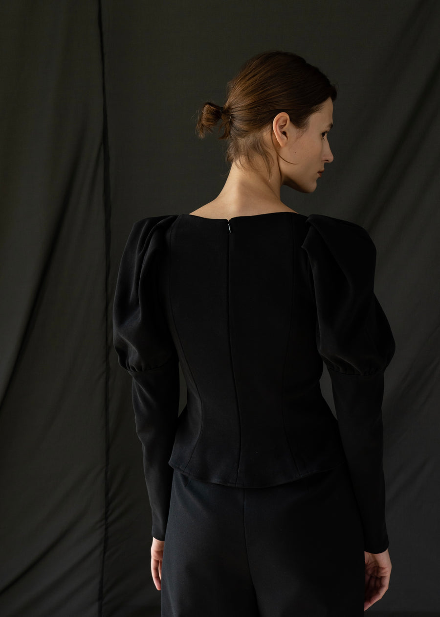 Kate Square-neck Knit Top | LEHA