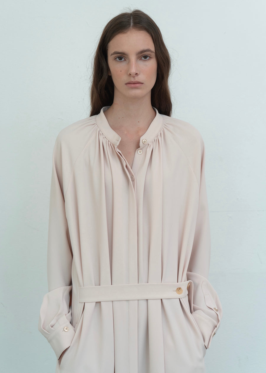 CREPE SHIRT DRESS | L E H A