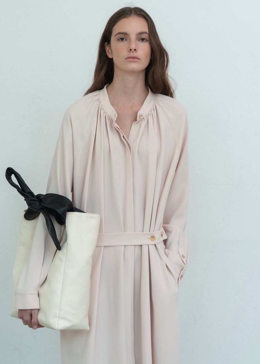 CREPE SHIRT DRESS | L E H A