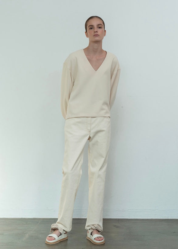 HIGH-LISE STRAIGHT FIT DENIM | L E H A