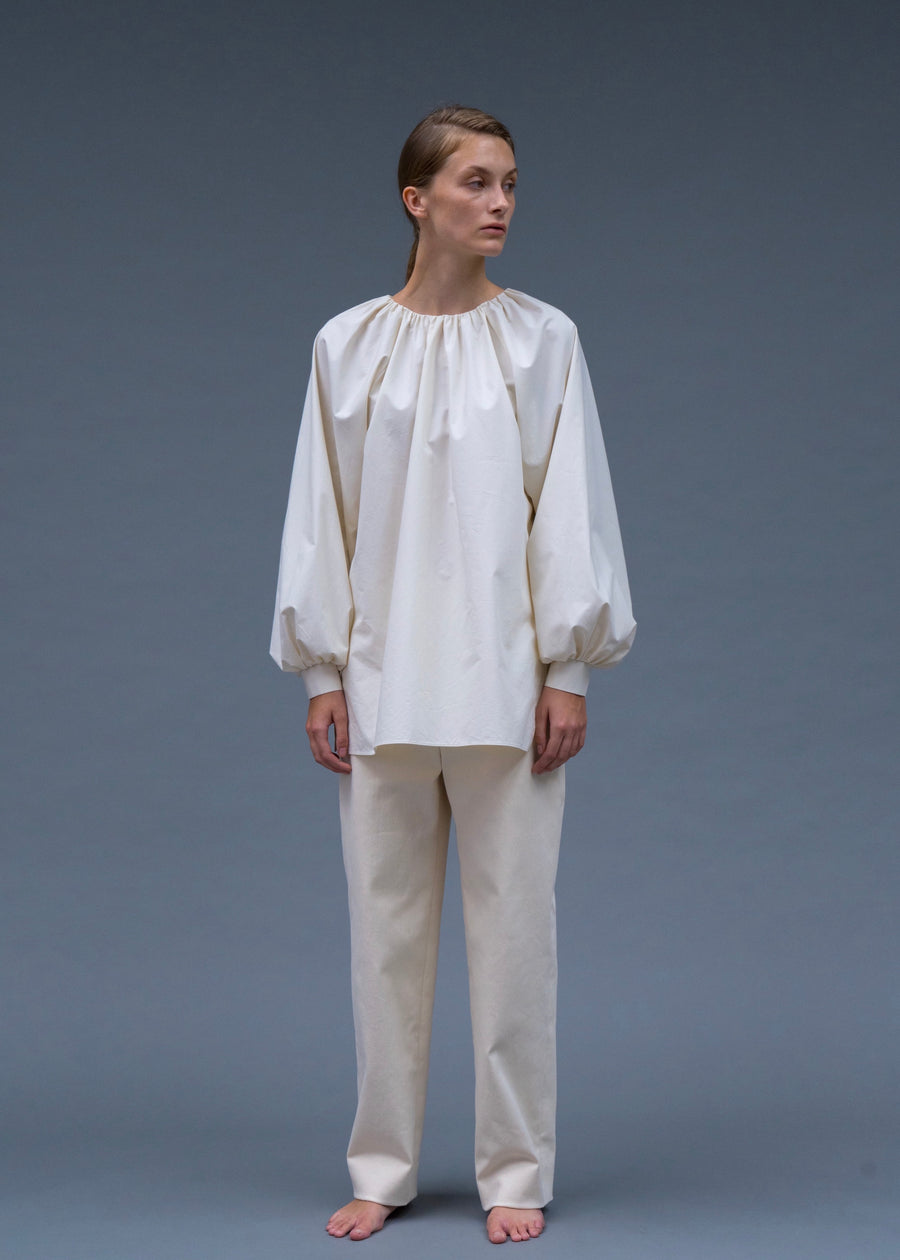 COROLLA GATHERED BLOUSE | L E H A