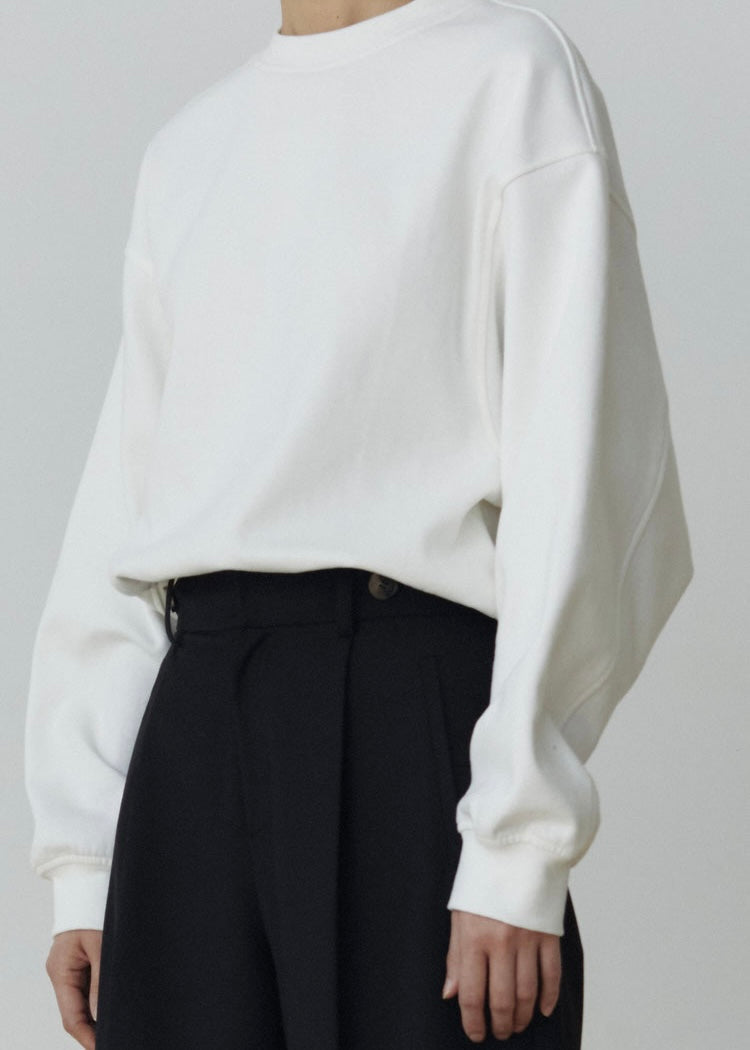 [1st Re-Order] Madeleine Sweatshirt (White)