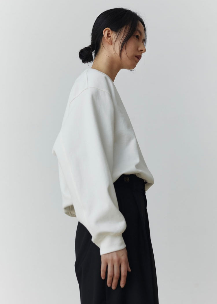 [1st Re-Order] Madeleine Sweatshirt (White)