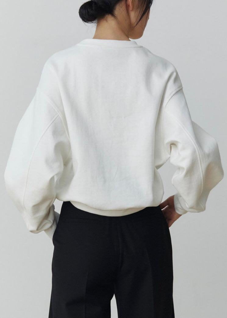 [1st Re-Order] Madeleine Sweatshirt (White)