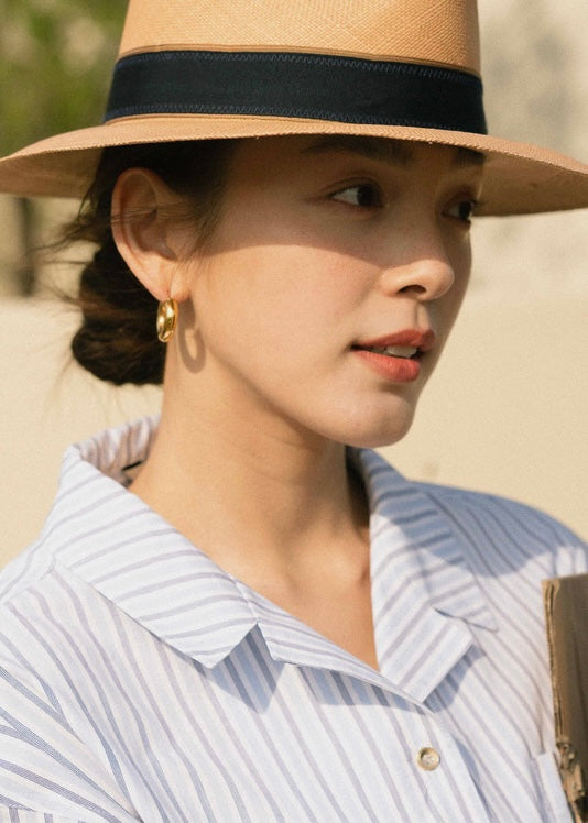 Half-sleeves Shirt (Stripe)