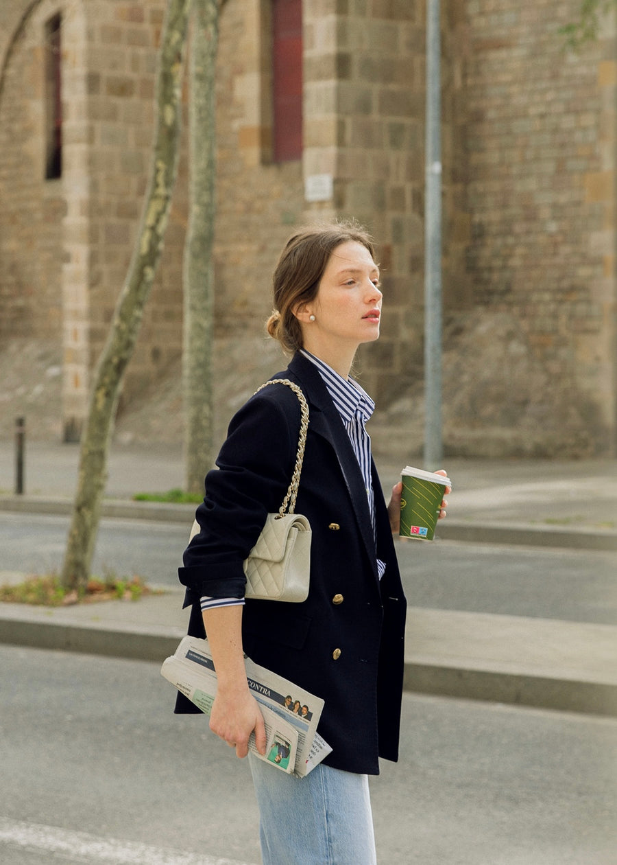 Numero 126: Saint Double Breasted Blazer (Deep Navy)