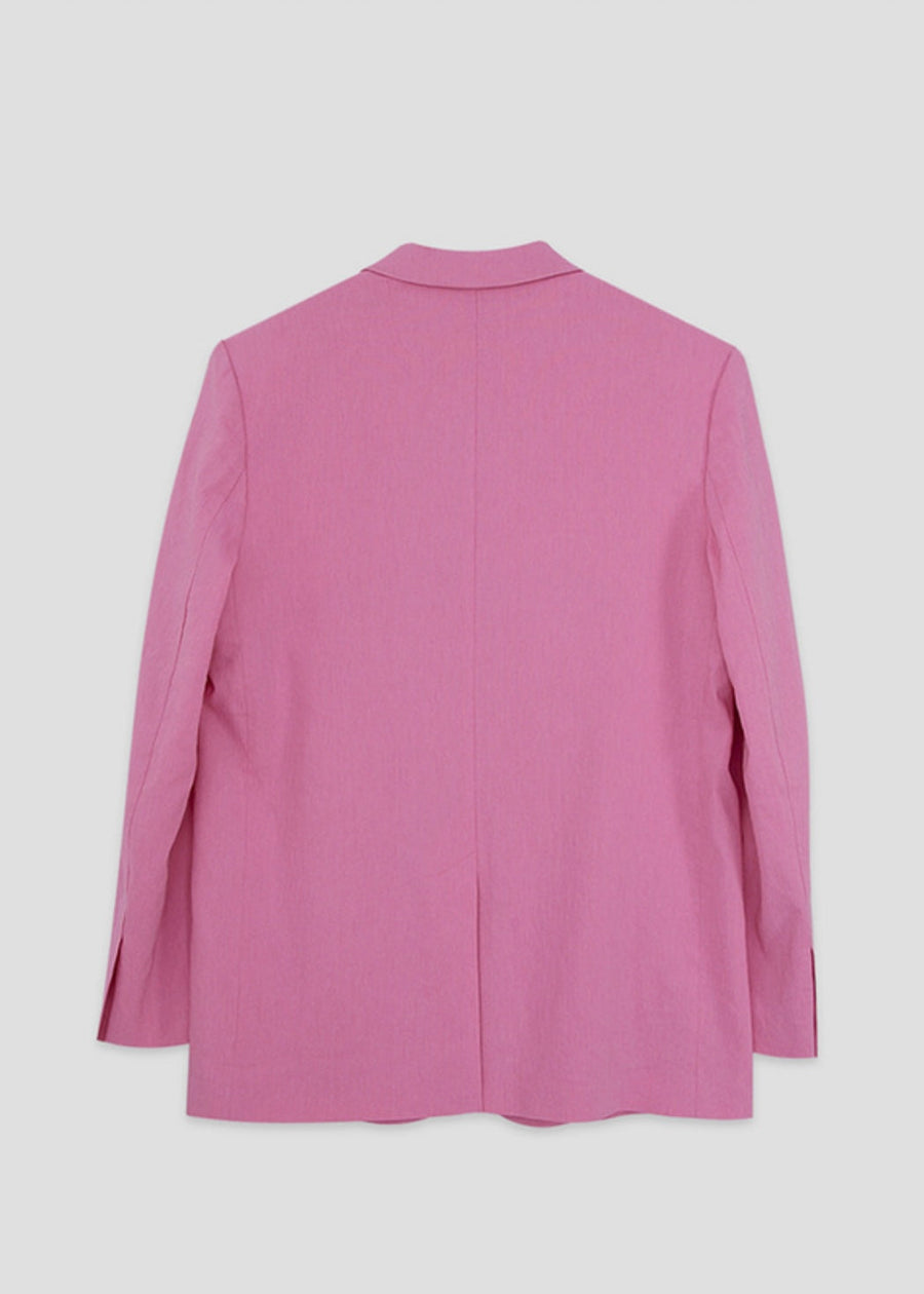 [Re-Order] Marta single breast jacket (Pink)