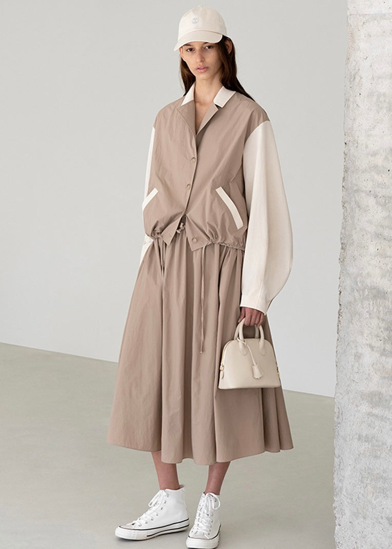 Emma nylon skirt (Beige)