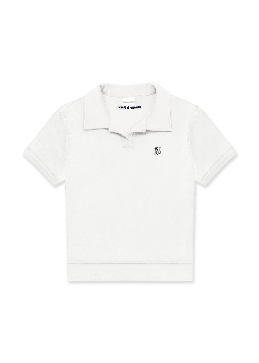 [STUDIO & PARC] Set Bacatel Terry T-shirt & Short Pants -White