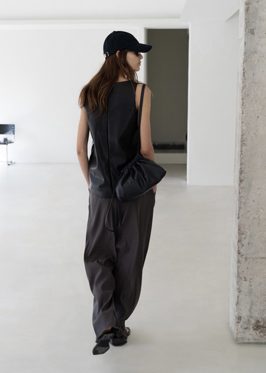 Sand Drawstring bag (Dark Navy)